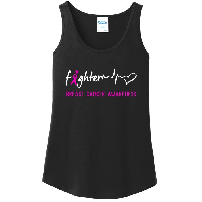 Support Breast Cancer Fighter Survivor Breast Cancer Awareness Gifts Ladies Essential Tank