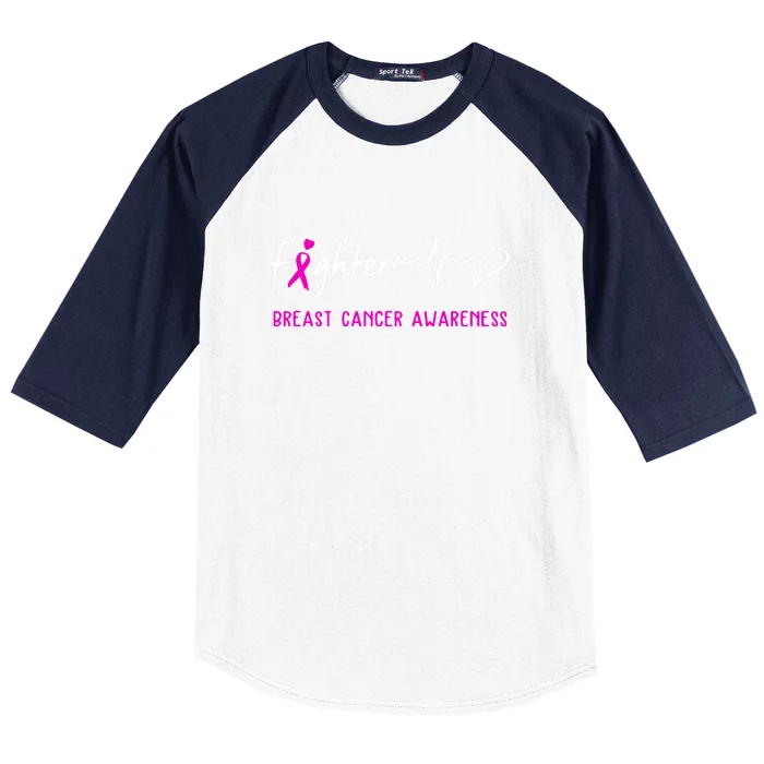 Support Breast Cancer Fighter Survivor Breast Cancer Awareness Gifts Baseball Sleeve Shirt