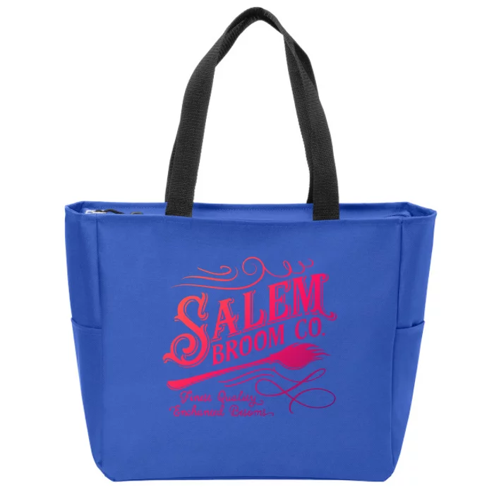 Salem Broom Company Est 1692 Halloween Funny Gift Zip Tote Bag