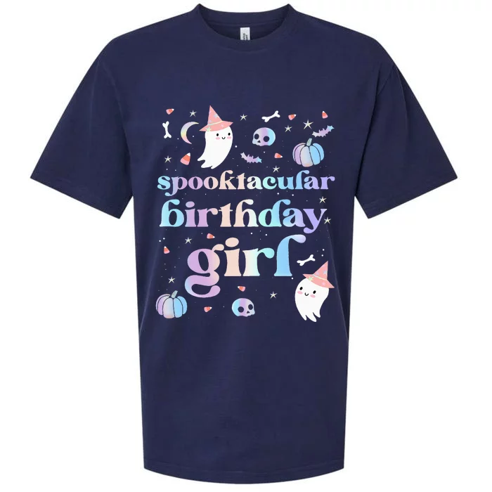 Spooktacular Birthday Cute Ghost Halloween Party Sueded Cloud Jersey T-Shirt