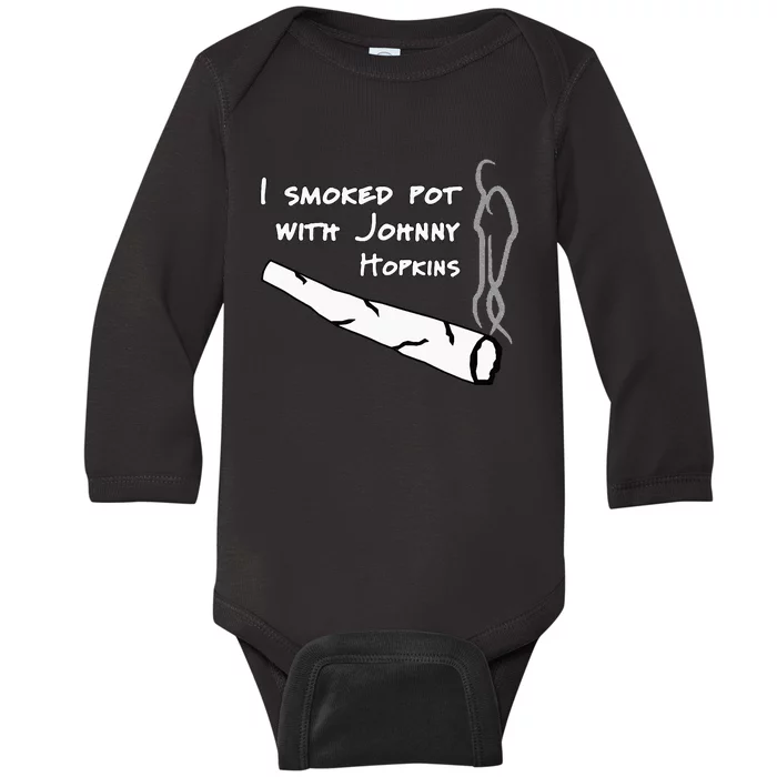 Step Brothers Comedy Movie Funny Quote I Smoked Pot Baby Long Sleeve Bodysuit