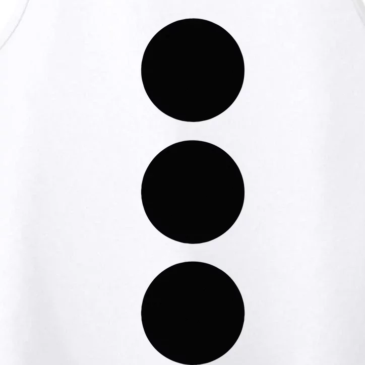 Snowman Buttons Christmas Easy Costume Performance Tank