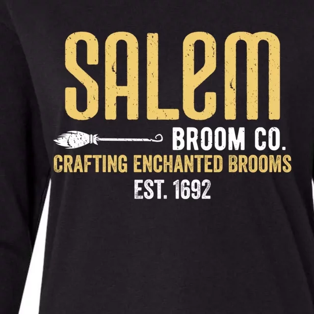 Salem Broom Company Est 1692 Basic Witch Salem Broom Co Gift Womens Cotton Relaxed Long Sleeve T-Shirt