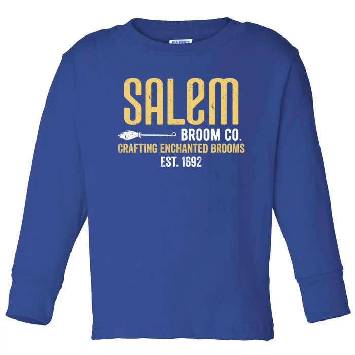 Salem Broom Company Est 1692 Basic Witch Salem Broom Co Gift Toddler Long Sleeve Shirt