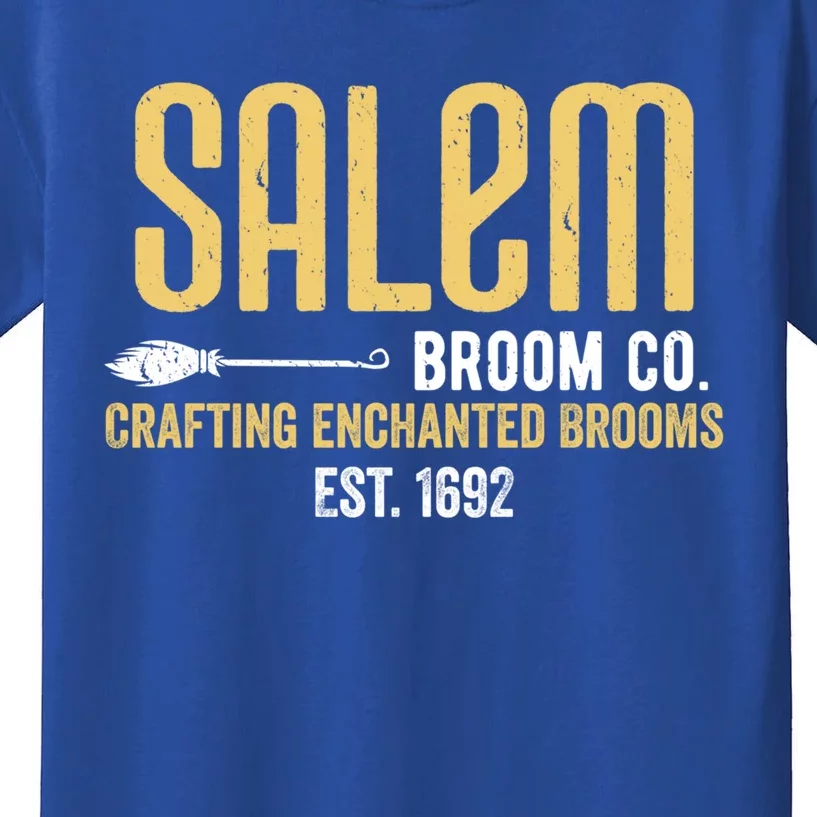 Salem Broom Company Est 1692 Basic Witch Salem Broom Co Gift Kids T-Shirt