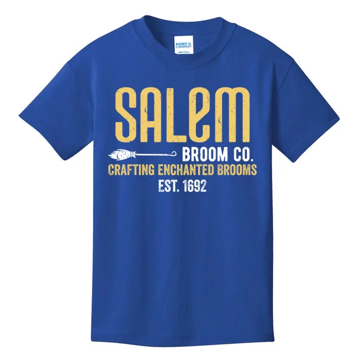 Salem Broom Company Est 1692 Basic Witch Salem Broom Co Gift Kids T-Shirt