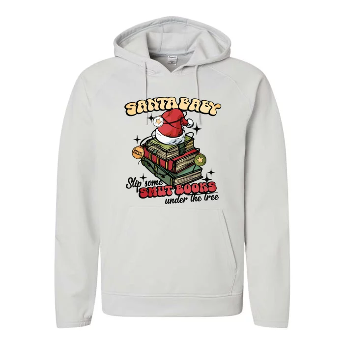 Smut Books Christmas Book Lover Performance Fleece Hoodie