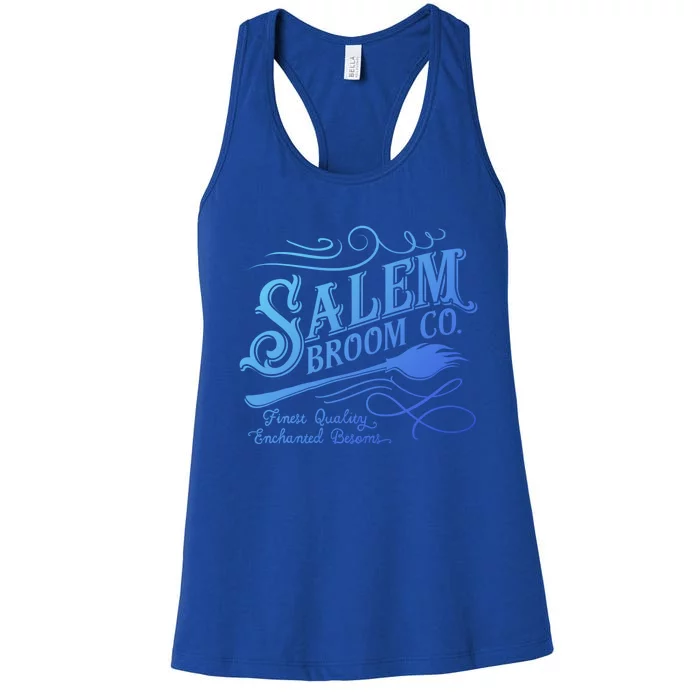 Salem Broom Company Est 1692 Halloween Funny Gift Women's Racerback Tank