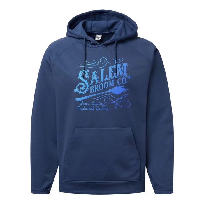 Salem Broom Company Est 1692 Halloween Funny Gift Performance Fleece Hoodie