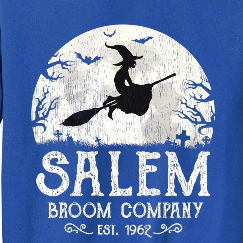 Salem Broom Company Meaningful Gift Grunge Halloween S Witch Gift Tall Sweatshirt