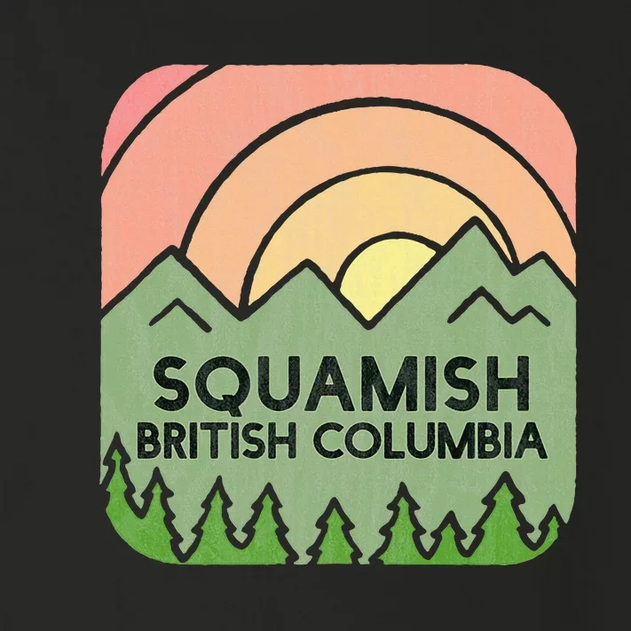 Squamish British Columbia Mountain Squamish Toddler Long Sleeve Shirt