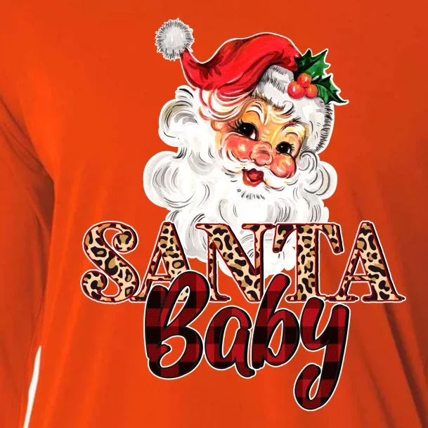 Santa Baby Cute Christmas Gift Cooling Performance Long Sleeve Crew