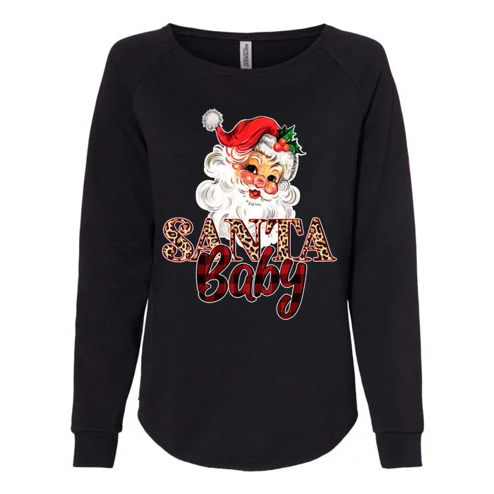 Santa Baby Cute Christmas Gift Womens California Wash Sweatshirt