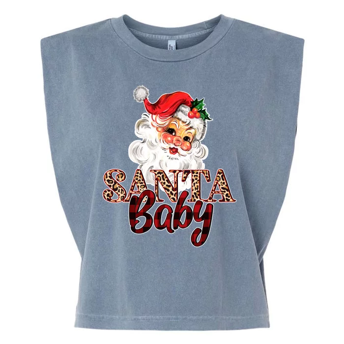 Santa Baby Cute Christmas Gift Garment-Dyed Women's Muscle Tee