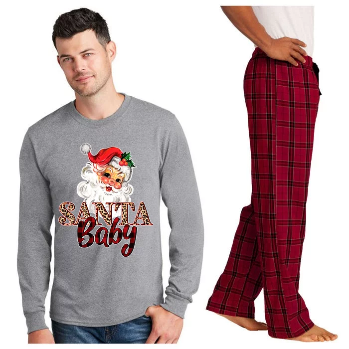 Santa Baby Cute Christmas Gift Long Sleeve Pajama Set