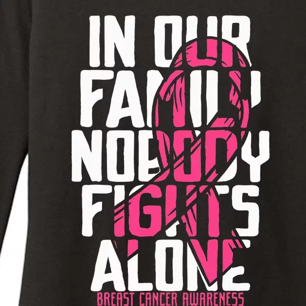 Support Breast Cancer Awareness with Pink Ribbon Womens CVC Long Sleeve Shirt