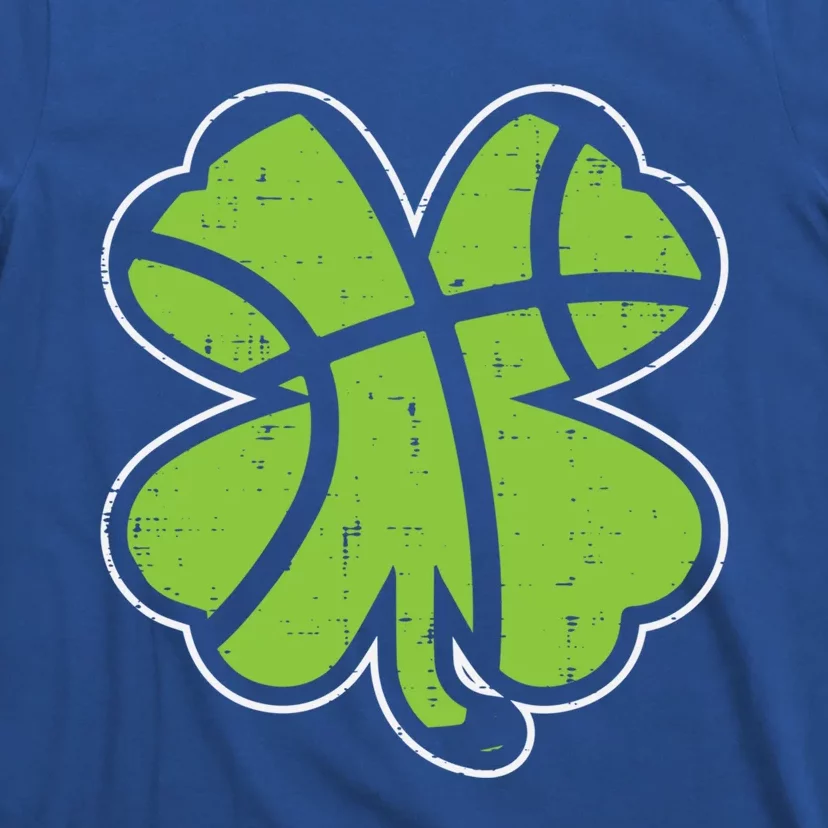 Shamrock Basketball Clover St Patricks Day Lucky Sports Gift T-Shirt