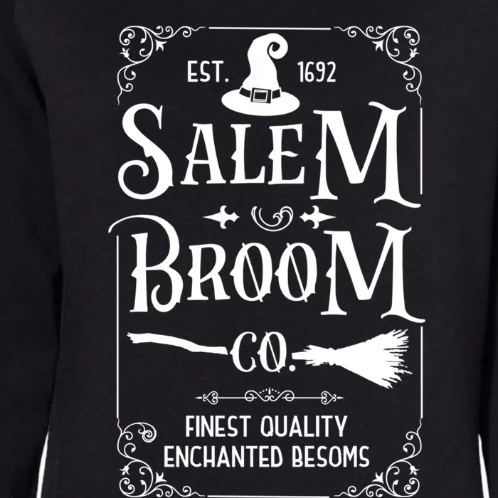 Salem Broom Co Est 1692 Funny Witch Halloween Witchcraft Gift Womens California Wash Sweatshirt