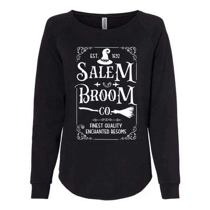 Salem Broom Co Est 1692 Funny Witch Halloween Witchcraft Gift Womens California Wash Sweatshirt