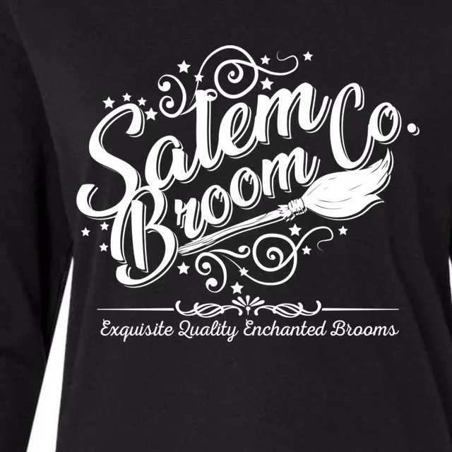 Salem Broom Co Halloween Witch Salem Broom Company Cute Gift Womens Cotton Relaxed Long Sleeve T-Shirt