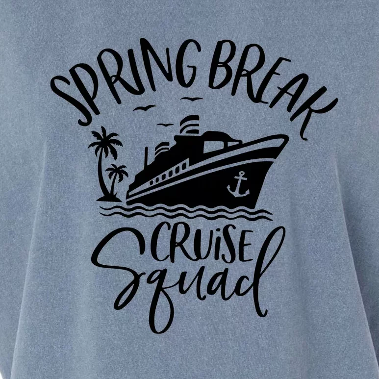 Spring Break Cruise Squad Cruising Matching Team Garment-Dyed Women's Muscle Tee