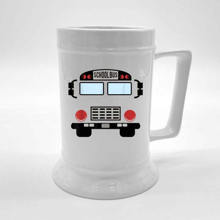 School Bus Costume Funny Yellow School Bus Driver Front & Back Beer Stein