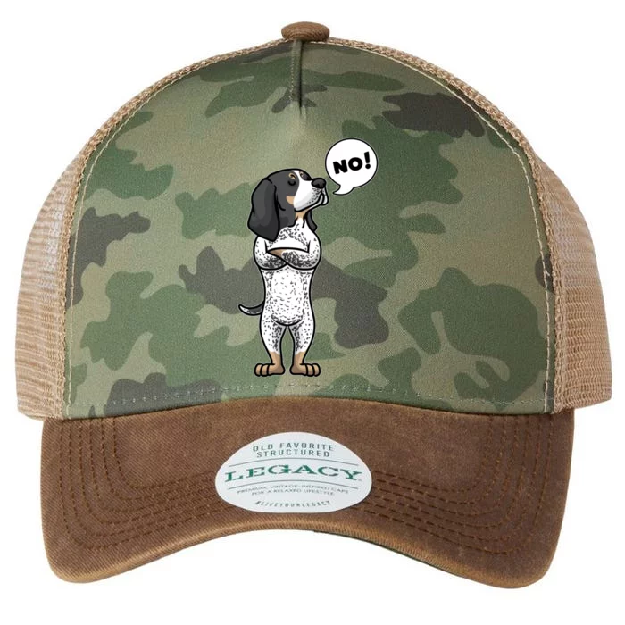 Stubborn Bluetick Coonhound Dog Legacy Tie Dye Trucker Hat