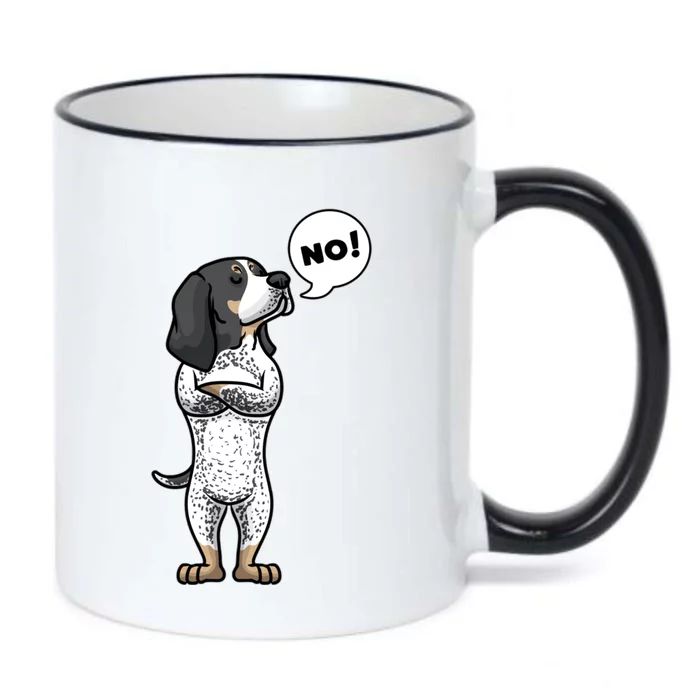 Stubborn Bluetick Coonhound Dog Black Color Changing Mug