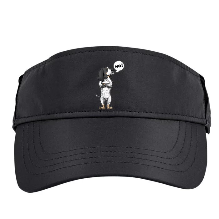 Stubborn Bluetick Coonhound Dog Adult Drive Performance Visor