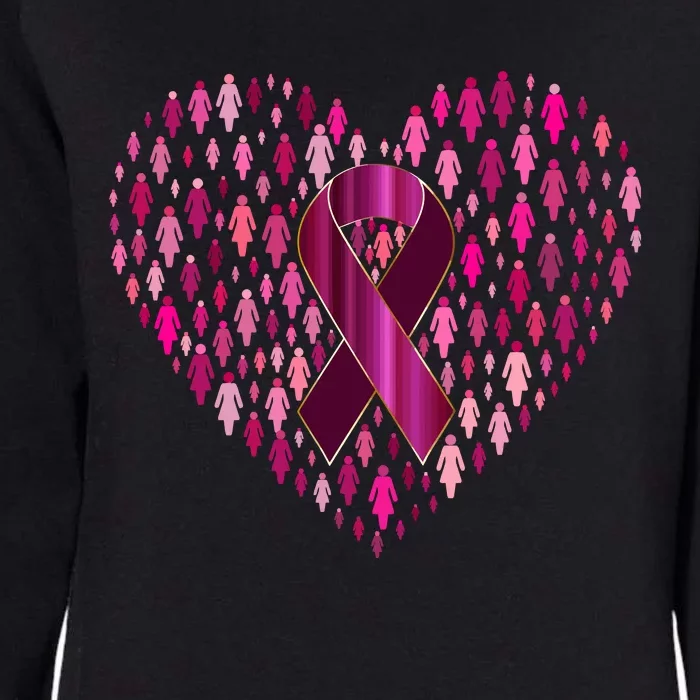 Support Breast Cancer Awareness Love Womens California Wash Sweatshirt