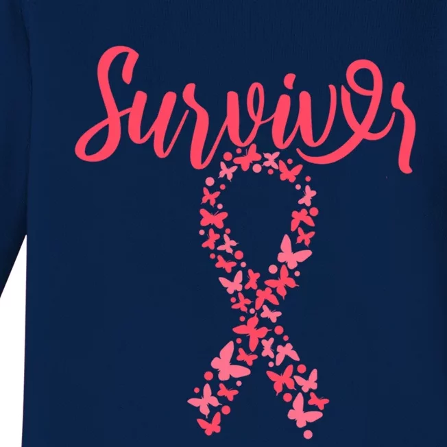 Support Breast Cancer Awarness Gift Baby Long Sleeve Bodysuit