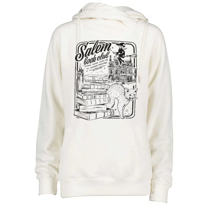 Salem Book Club Womens Funnel Neck Pullover Hood