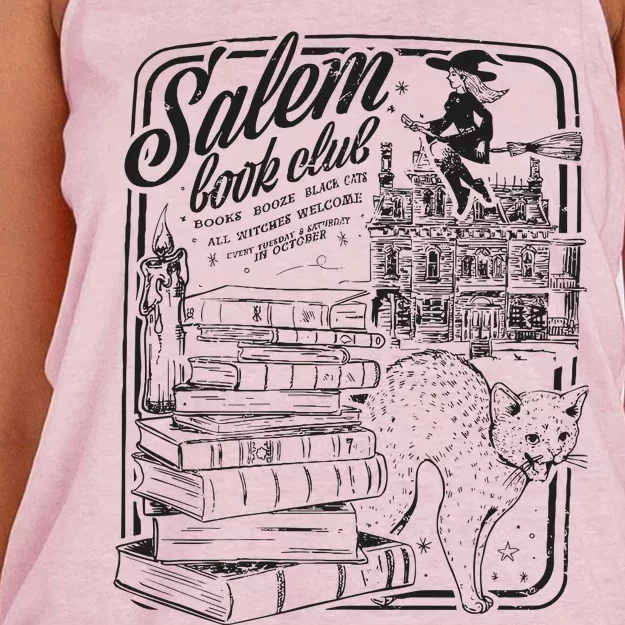 Salem Book Club Women's Knotted Racerback Tank