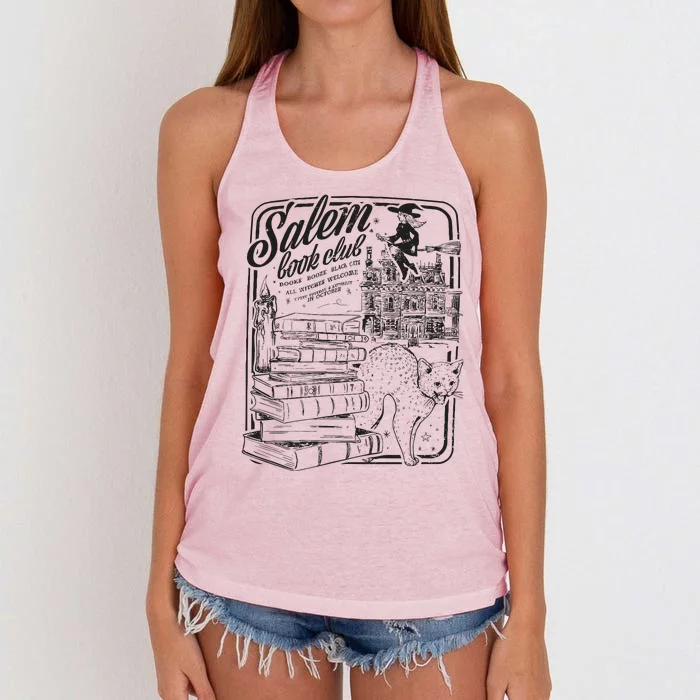 Salem Book Club Women's Knotted Racerback Tank