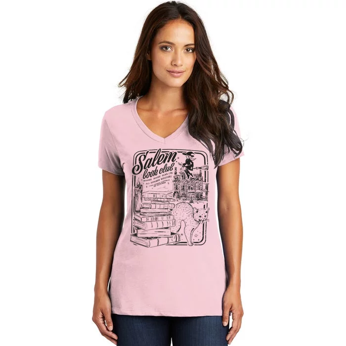 Salem Book Club Women's V-Neck T-Shirt