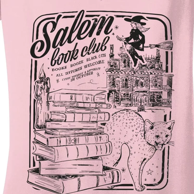 Salem Book Club Women's V-Neck T-Shirt