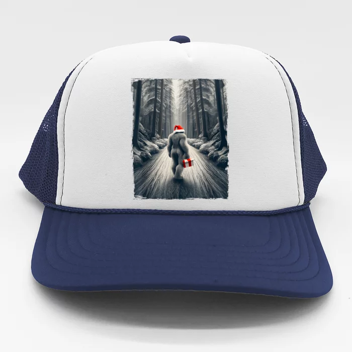 Santa Bigfoot Christmas Sasquatch Believe Trucker Hat