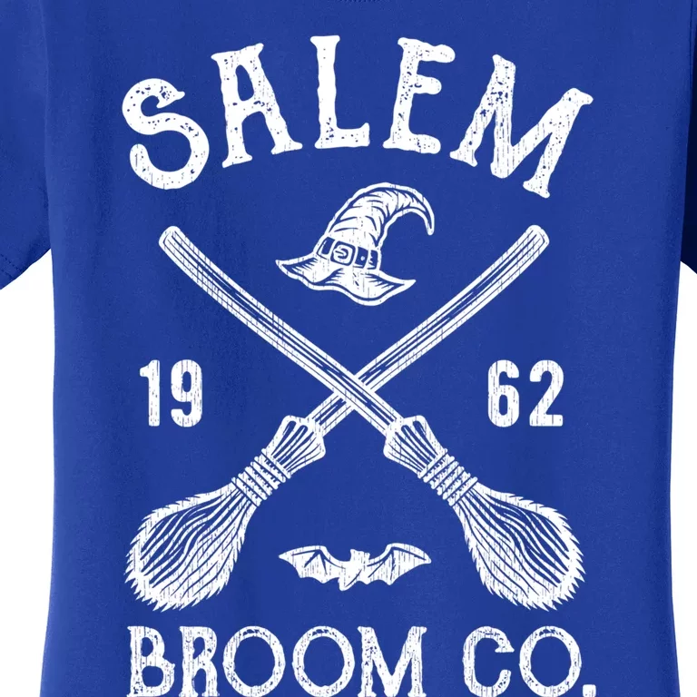 Salem Broom Company Grunge Halloween S Witch Gift Women's T-Shirt