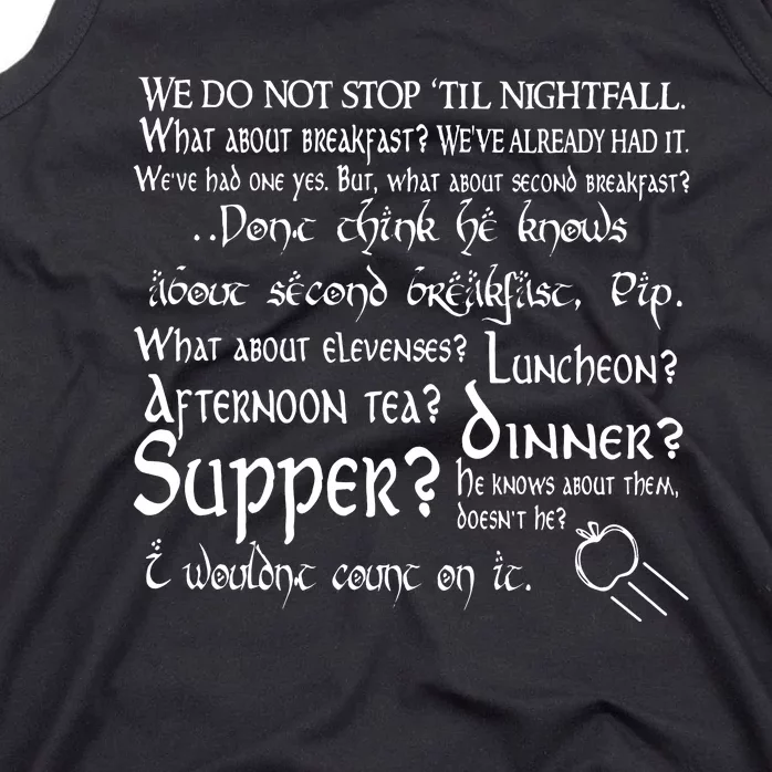 Second Breakfast Design On A Tank Top