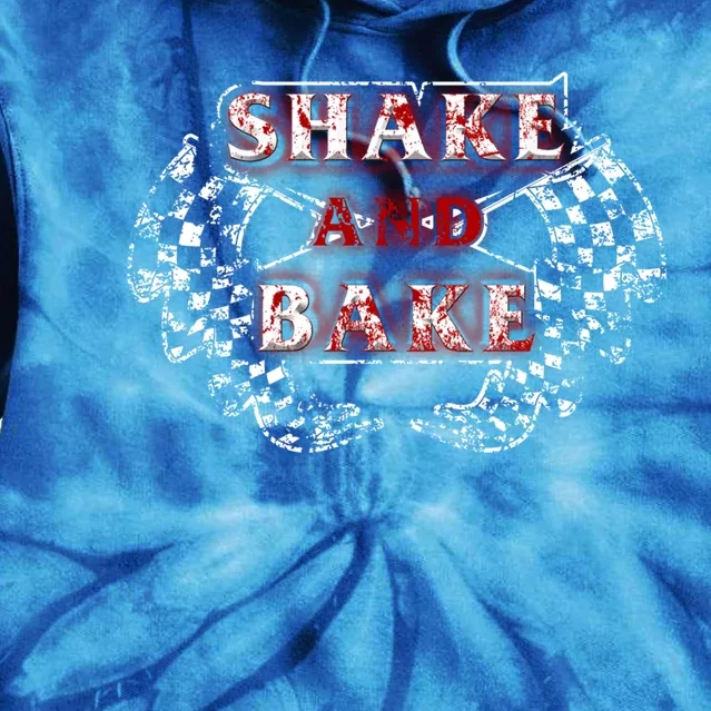 Shake Bake Drag Racing Flag Autocross Car Driver Bike Racer Gift Tie Dye Hoodie