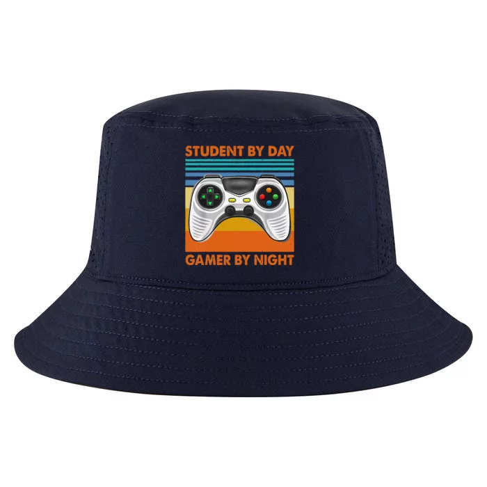 Student By Day Gamer By Night Meme For Gamers Cool Comfort Performance Bucket Hat