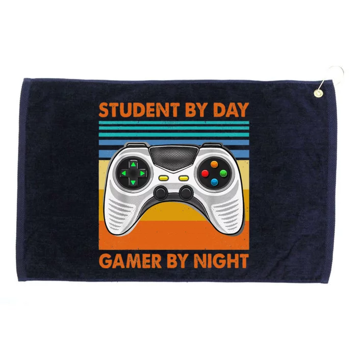 Student By Day Gamer By Night Meme For Gamers Grommeted Golf Towel