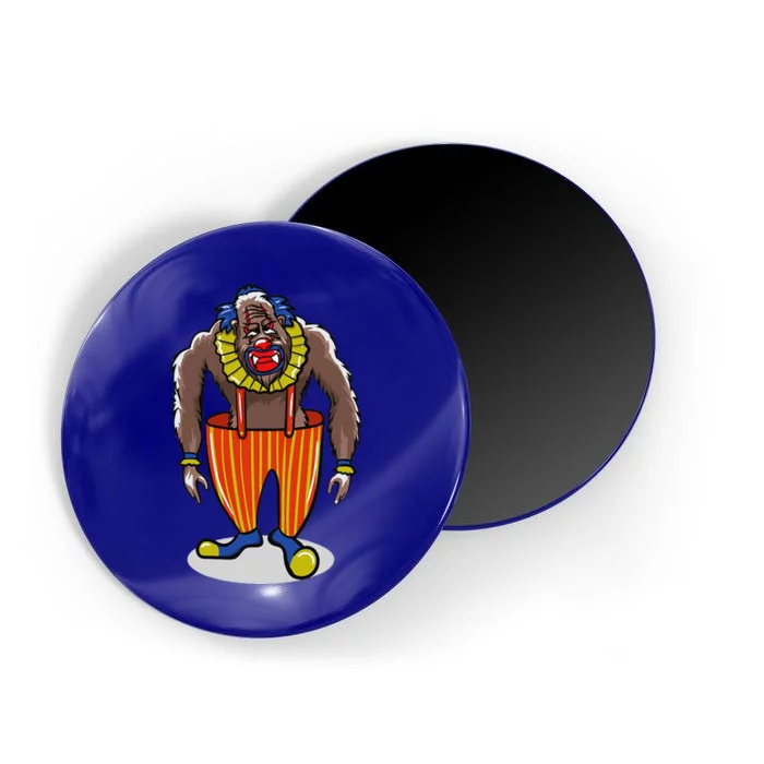 Sasquatch Bigfoot Dressed As A Clown Gift Magnet