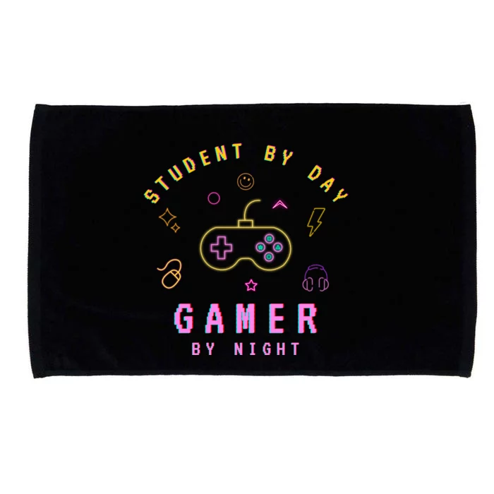 Student By Day Gamer By Night Microfiber Hand Towel