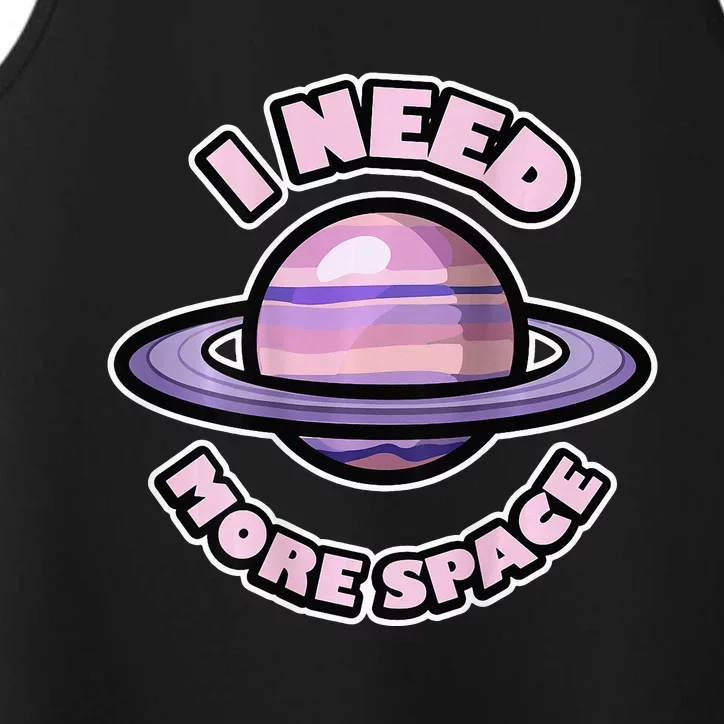 Space BACKPRINT Design for I Need More Space Performance Tank