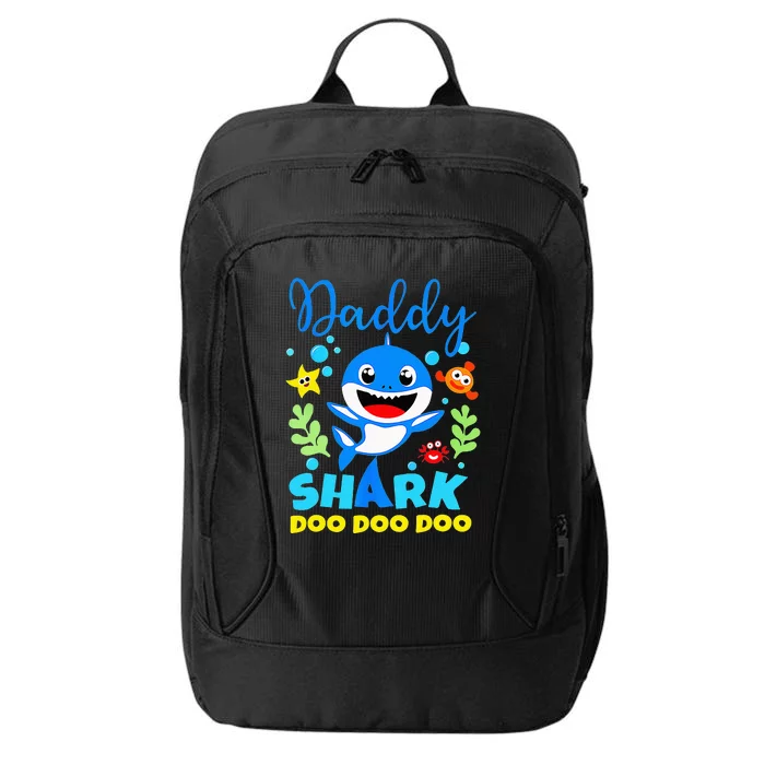 Shark Birthday Dad Daddy Birthday Family City Backpack