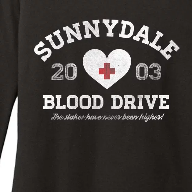 Sunnydale Blood Drive Womens CVC Long Sleeve Shirt