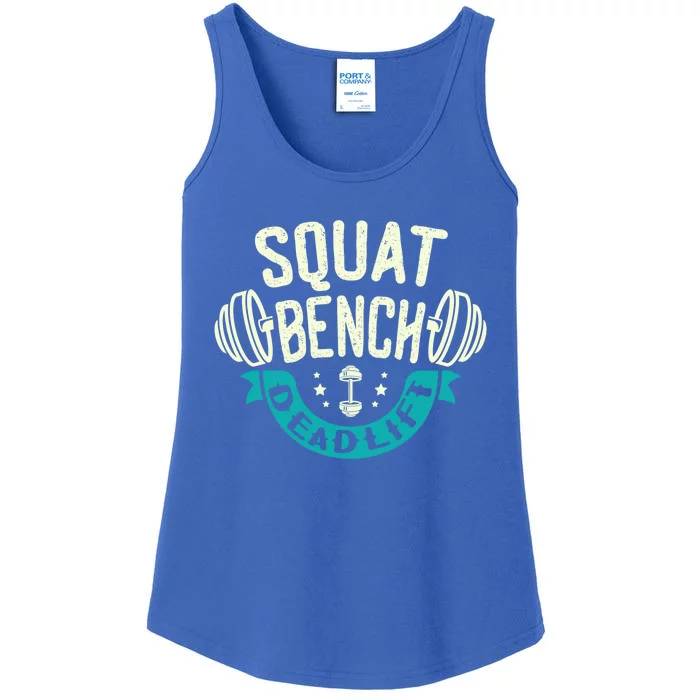 Squat Benchpress Deadlift Powerlifter Gift Ladies Essential Tank