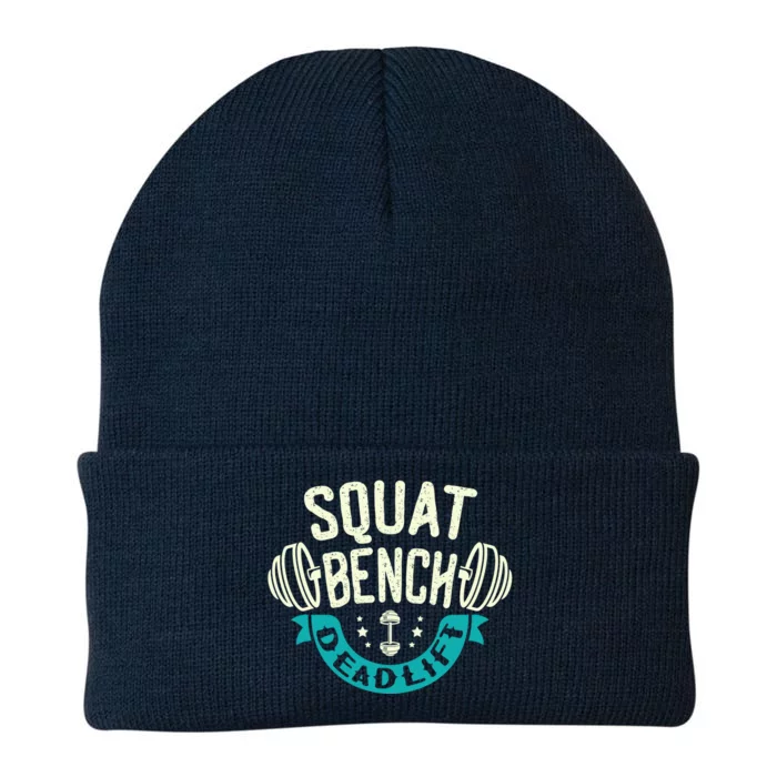 Squat Benchpress Deadlift Powerlifter Gift Knit Cap Winter Beanie