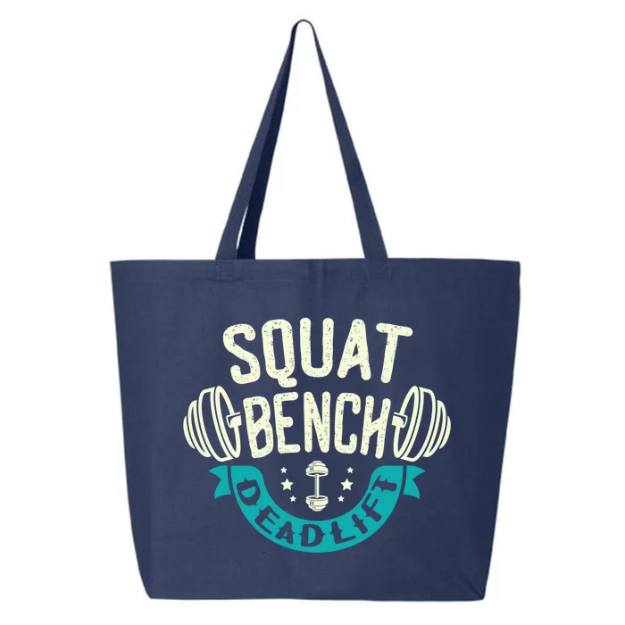 Squat Benchpress Deadlift Powerlifter Gift 25L Jumbo Tote